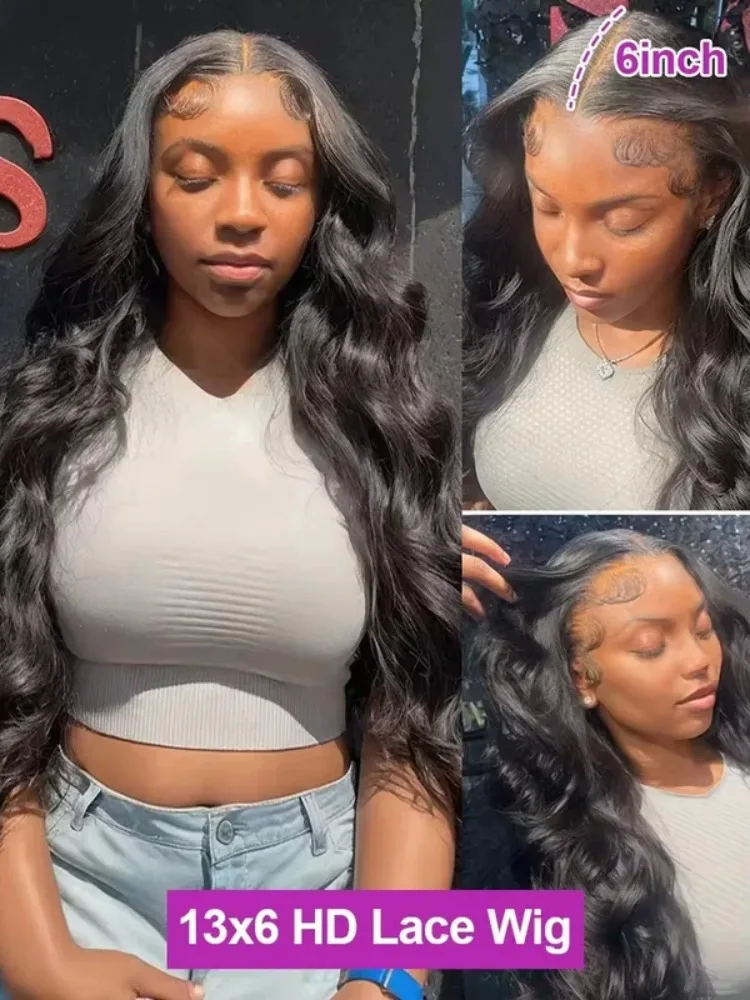 30 40 Inch Body Wave 13x6 13x4 HD Lace Frontal Wig Human Hair Brazilian Pre Plucked For Women 5x5 Glueless Human Hair Wig