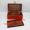 Old Jewellery Box, Red Dowry Wooden Box, Chinese Antique, Home Decoration, Table Accessory 4