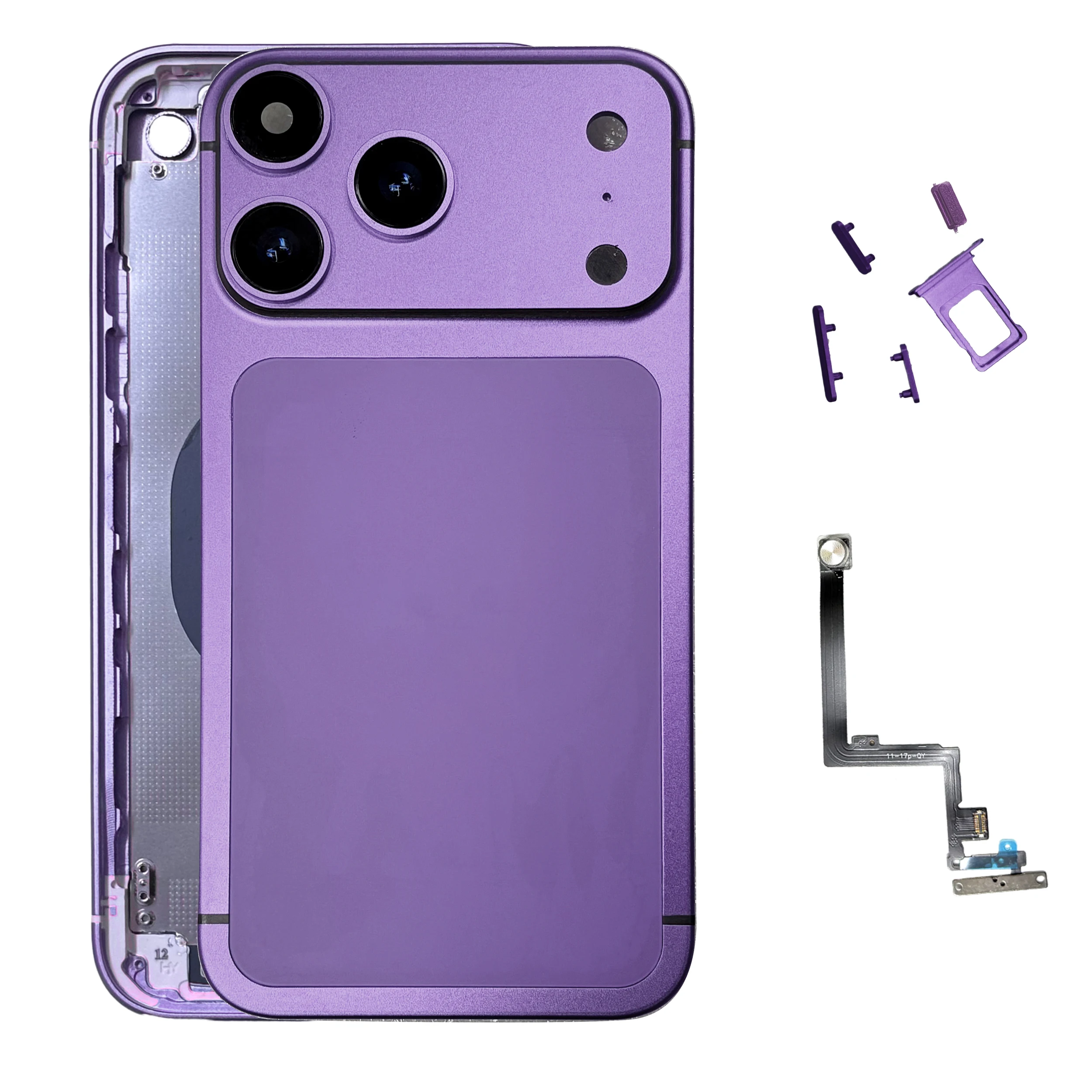 Housing for iPhone 11 to 17 Pro Conversion, Back Cover Replacement