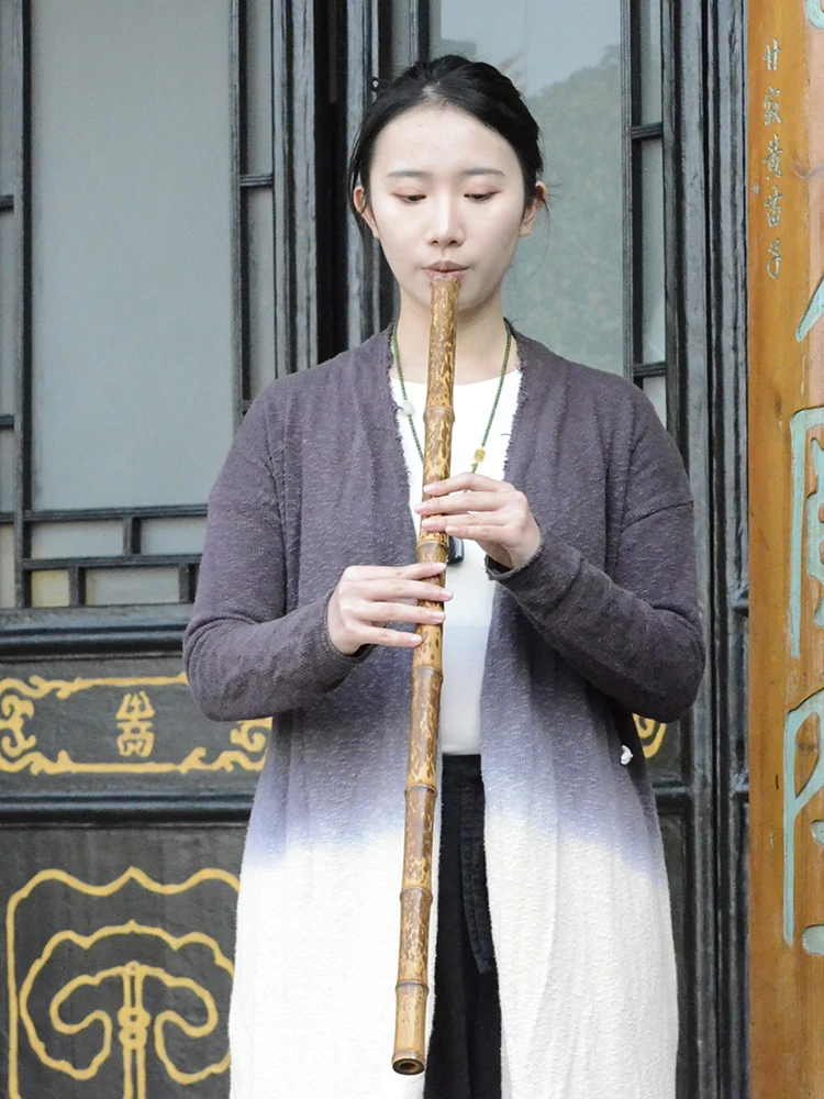 Bamboo Flute for Traditional Chinese Music China YPXD Dong Xiao Flute Professional Vertical Flute 8 Holes Key G F E D