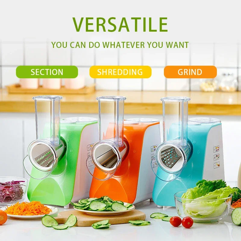 

Electric Vegetable Cutter Electric Slicer Vegetable Salad Shredder 220v Household Slicing Artifact 150W