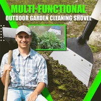 1PC Multi-Functional Outdoor Garden Cleaning Shovel Steel flat shovel ice shovel Weeding Planting Farm Weeding Tool Dropshipping 1