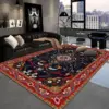 Retro Persian Luxury Carpets Large Area Living Room Boho Decoration Non-slip Rugs Bedroom Bedside Tables Soft Floor Mat Chairs 1