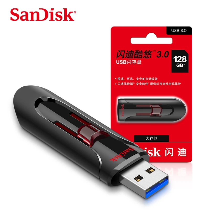 

100% Original Sandisk CZ600 USB 3.0 Pen Drives 128GB 256GB USB Flash Drive High Speed 64GB Memory Stick 16GB 32GB U Disk