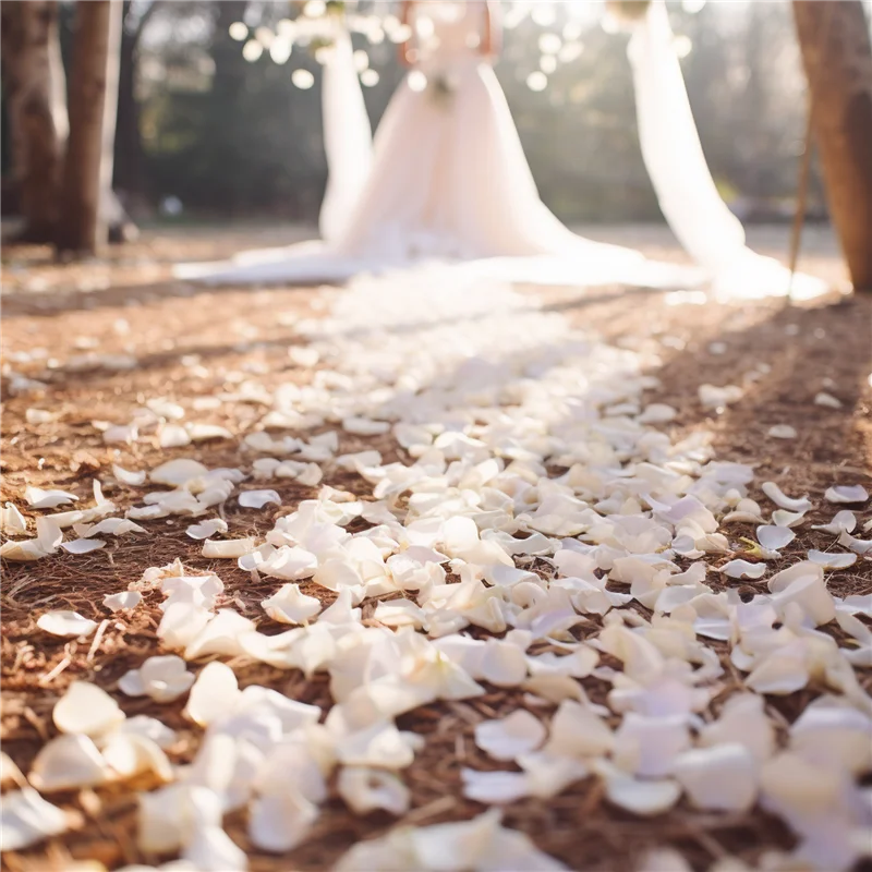 500 Rose petals scattered white decoration Wedding Party