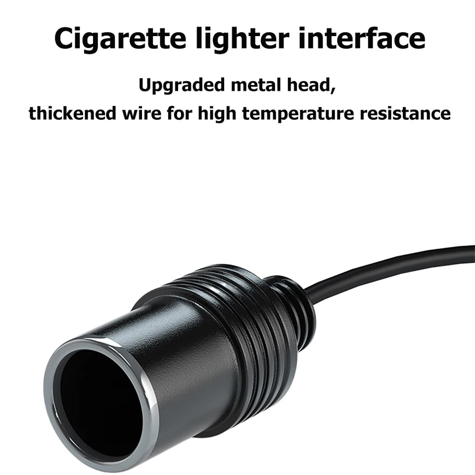 Maciun Adattatore presa per auto, adattatore presa accendisigari - convertitore accendisigari da 220 V a 12 V con indicatore LED - auto da AC a DC neri per trasmettitori radio Maciun Adattatore presa per auto, adattatore presa accendisigari - convertitore accendisigari da 220 V a 12 V con indicatore LED - auto da AC a DC neri per trasmettitori radio