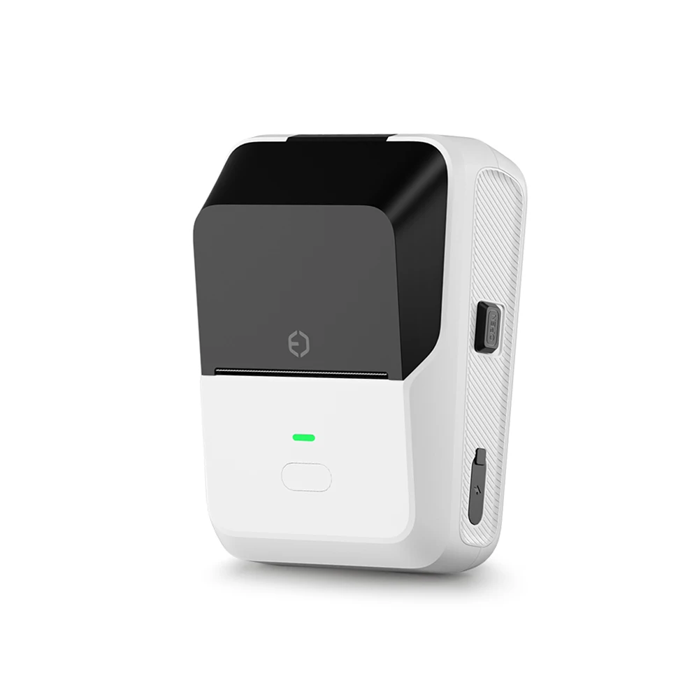 P2 Mini Thermal Printer & 3 Rolls Thermal Self-adhesive White Label for Home & Office Clothing Food Wireless Sticker Label Maker