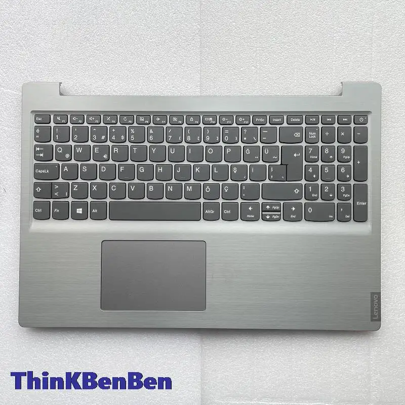 

TR Keyboard With IMR Grey Palmrest Upper Case Shell Cover For Lenovo Ideapad 340C-15 S145-15 AST IWL API IGM IKB IIL Laptop