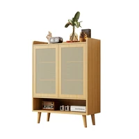 KOMHTOM Natural Rattan Shoe chest of drawers