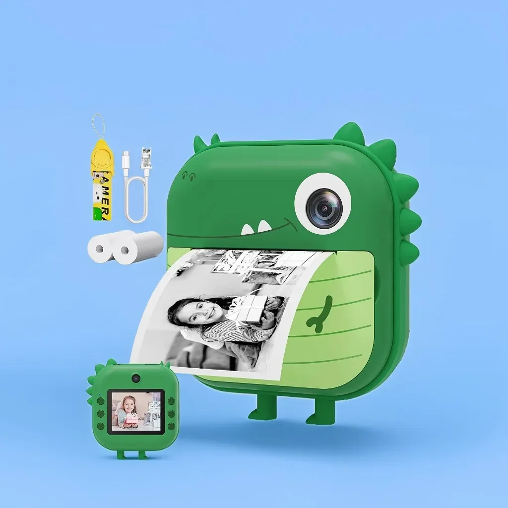 HD Kids Print Camera Thermal Paper Printing Photo Instant Print Digital Camera Outdoor Travel Printing Video Kids Toy digital camera