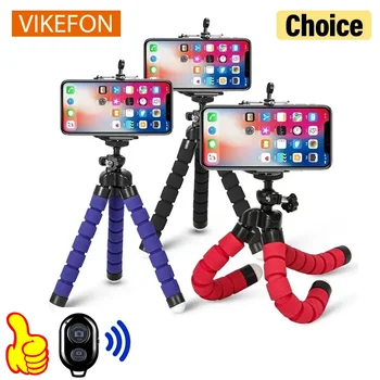Treppiedi Treppiede per telefono Supporto per fotocamera mobile Clip Smartphone Monopiede Tripe Stand Octopus Mini Treppiede Stativ Supporto per fotocamera
