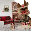 Reindeer Dog Hoodie Funny Pet Elk Cosplay Costume Winter Warm Jumpsuit Outfit For Small Dogs Cats Cold Weather Sweatshirt For 1