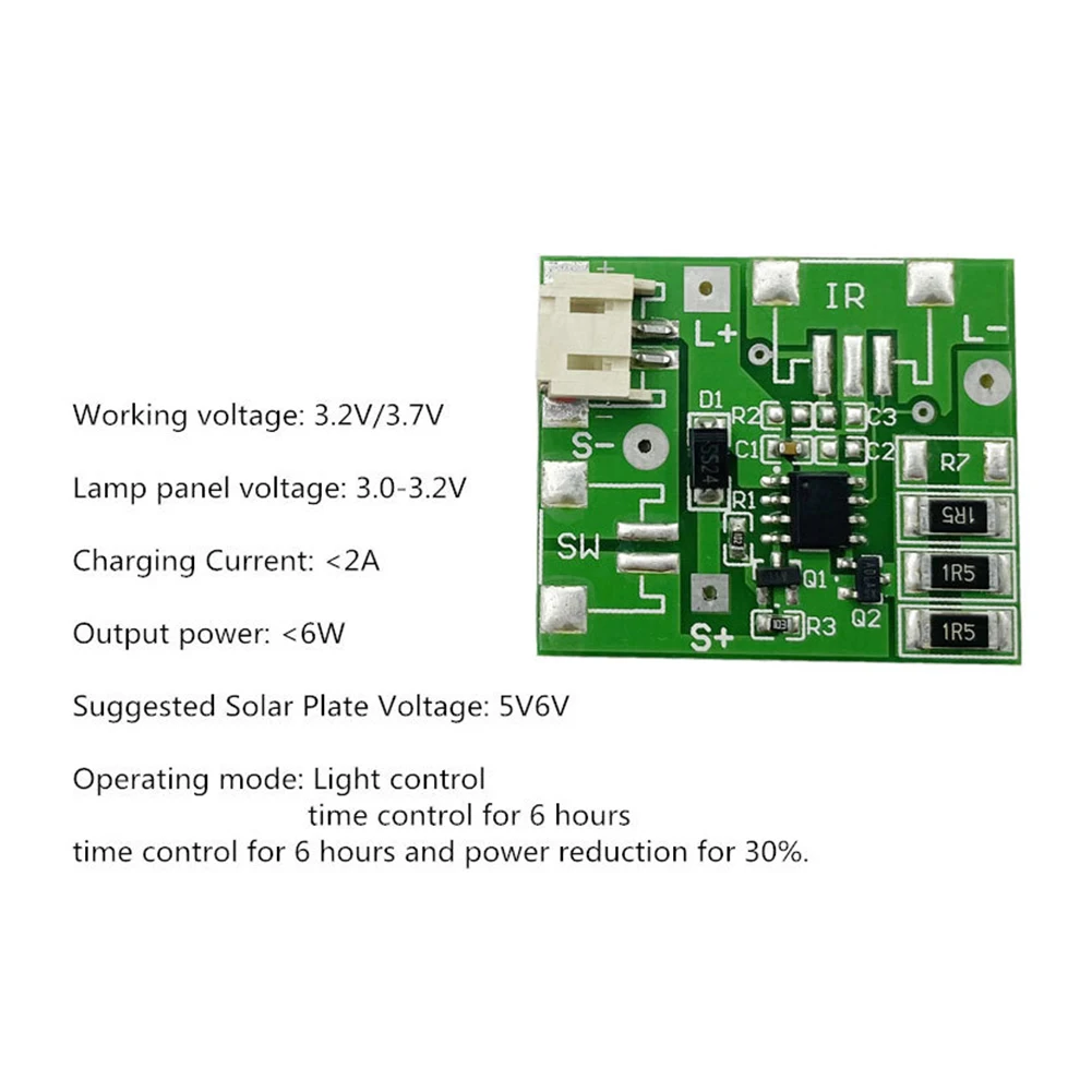 자동 3.7V 태양 램프 회로 기판 야외 에너지 절약 스포트 라이트 모듈, 가정용 태양 풍경 조명