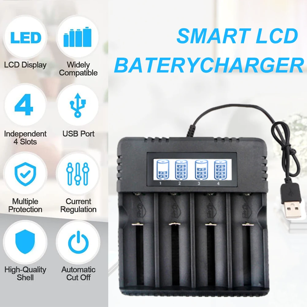 18650 Ʈ  USB  ͸ , LCD ÷  ͸ , 26500 AA AAA ͸, 4 