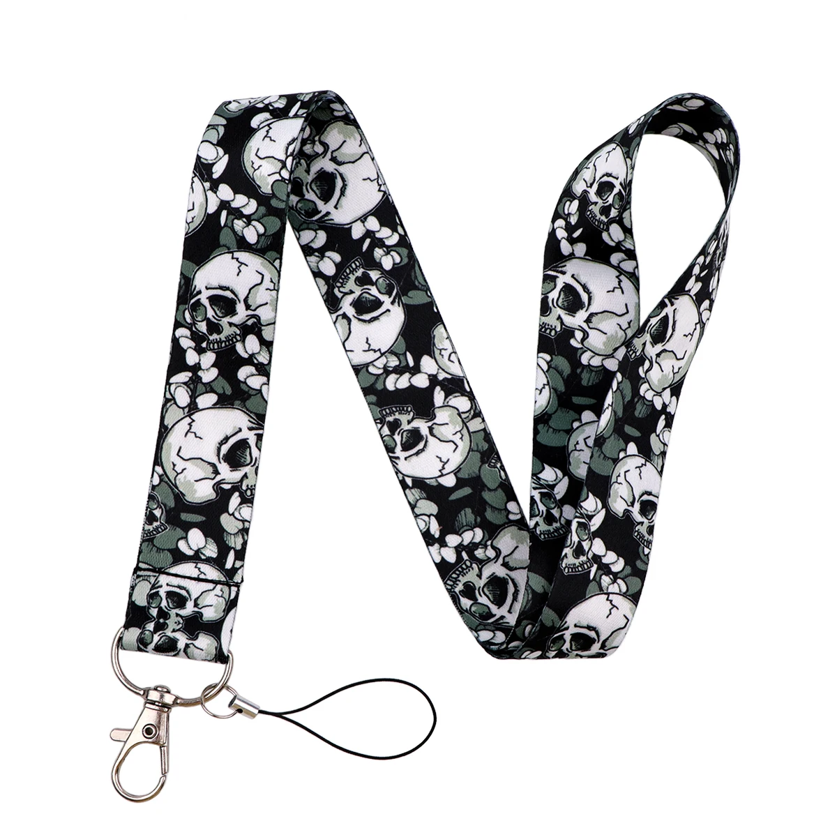 Skeleton Design Lanyard Card Holder and Badge Neck Strap