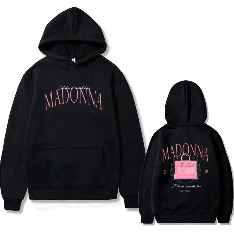 Singer Natanael Cano Madonna Double Sided Print Hoodie Male Casual - Technical View