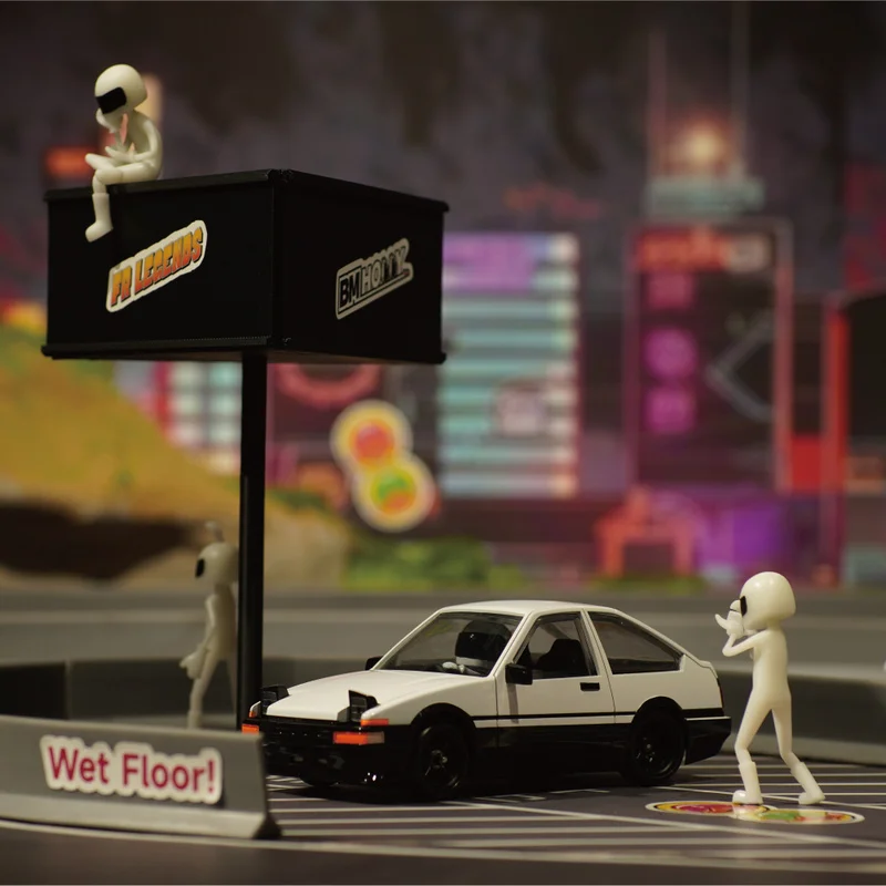 オリンピアへの道 1996〜2013 コンプリート BMRX-FLD mini 1/28 rear-wheel drive drift car RC remote control