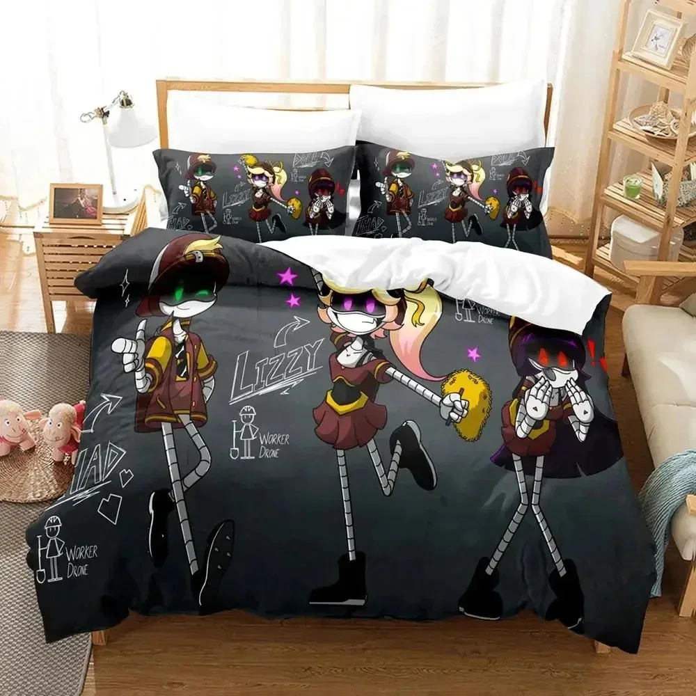 Anime Murder Drones Bedding Set Boys Girls Twin Queen Size Duvet Cover Pillowcase Bed Kids Adult Fashion Home Textileextile 4