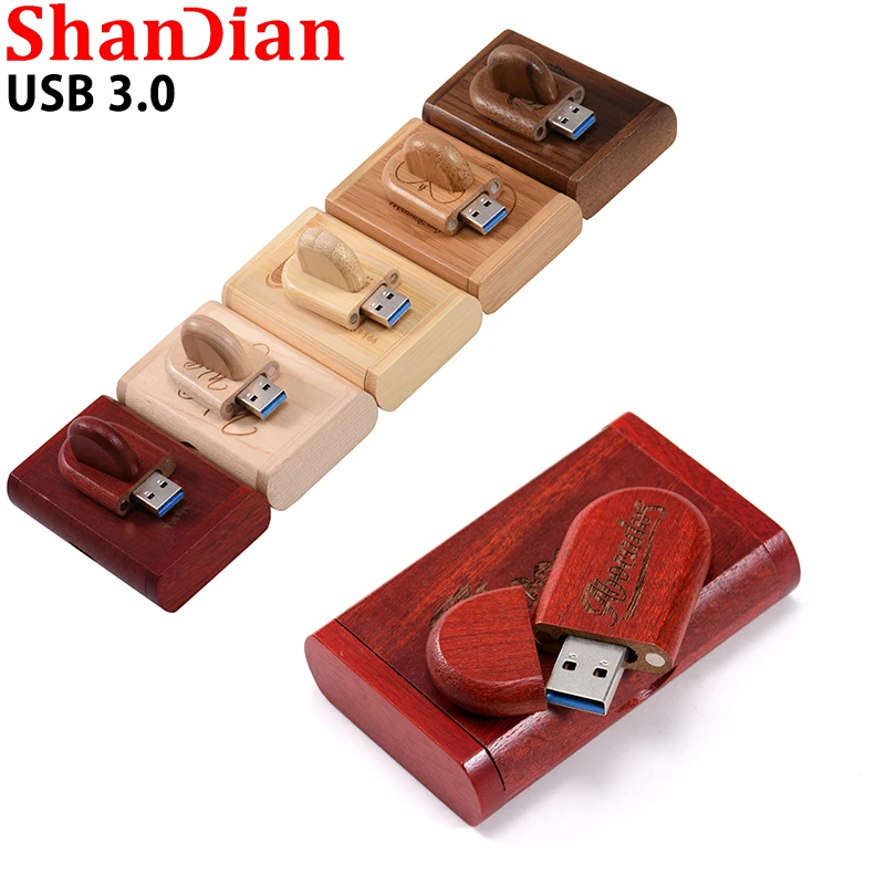 Madeira Usb 3.0 Flash Drive128gb Presentes de Casamento Caneta Drives 64gb Fotografia Vara Memória 32g Logotipo Livre Alta Velocidade Usb 3.0 10 Peças Lote - Imagem 5