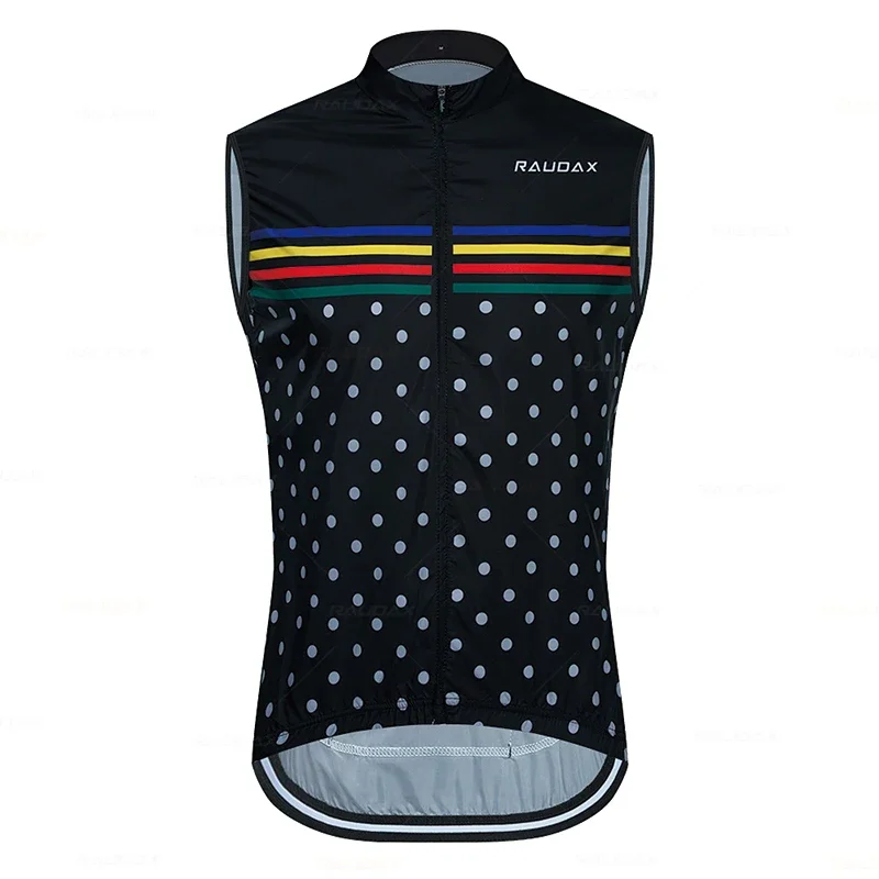 Raudax Cycling Jackets Unisex Bicycle Windproof Cycling Clothing Bike Maillot Sports Sleeveless Vest Light Thin Jersey