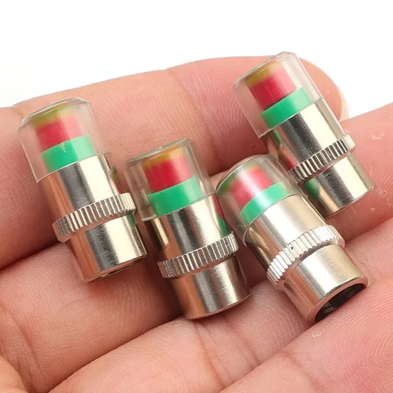 Tire Pressure Valve Caps Gauge Tyre Pressure Indicator Monitor 4 Set Tire Pressure Indicator Car Accessories for SUV Truck Car