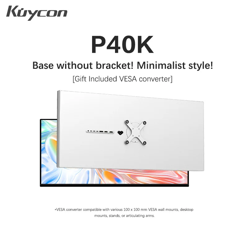 New Kuycon P40K 40-дюймовий ігровий монітор 5K 120 Гц Швидке реагування Дисплей UHD М’який матовий дисплей IPS Панель Freesync