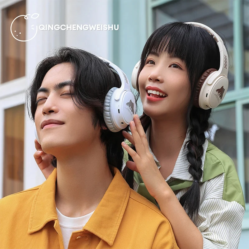 

Choice ZOMBIESCAT QCWS-S5 Noise Canceling Headset Wireless Bluetooth Headphones Ultra Long Life Bass-Heavy Gaming Earphones