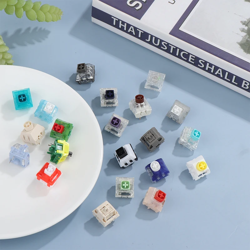 BOX Jade 네이비 로얄 화이트 스위치 DIY 기계식 키보드 레드 브라운 스위치, 체리 스위치 호환