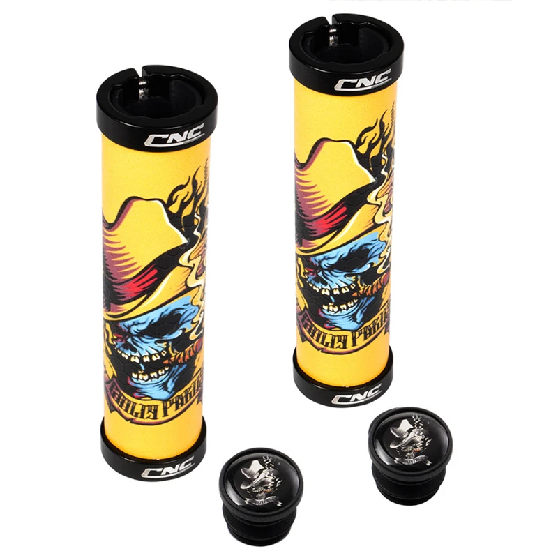 Road Bike Bilateral Lock Grip Mountain Bike Shock Absorber Silicone Grip Bycicle Parts Bicycle Personality Non-slip Cover