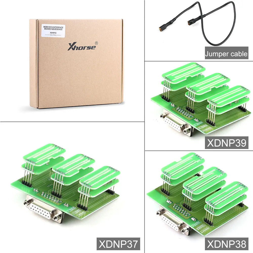 

Адаптер Xhorse XDNP33 N20 B38 N55, набор интерфейсных плат ECU 3 шт. (XDNP37 XDNP38 XDNP39)
