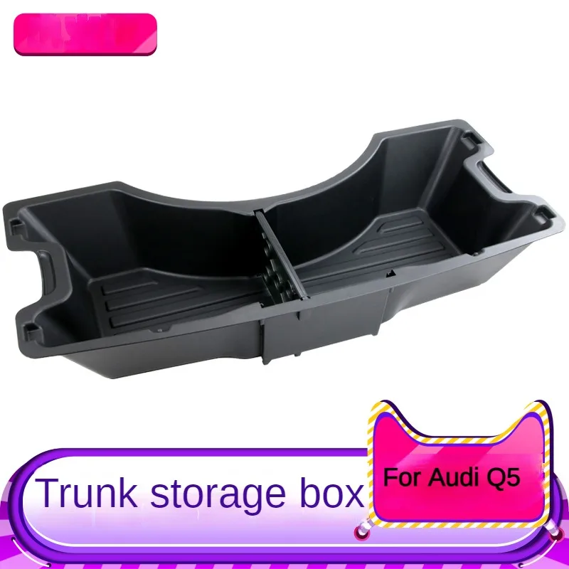 2008- For Audi Q5 SQ5 Trunk Storage Box Multifunction Tool Organizer Container Plastic Tray Rear Rack