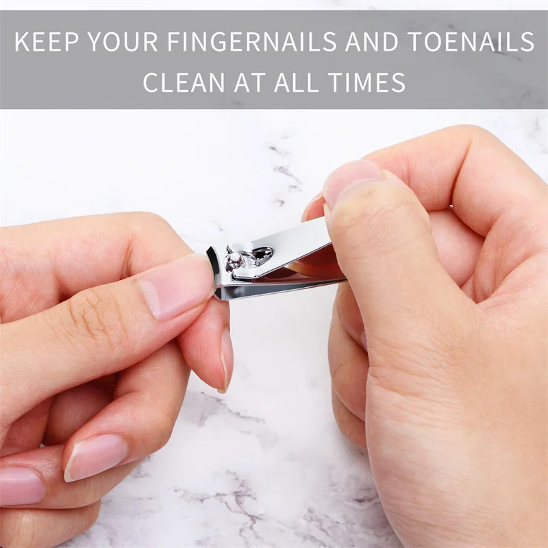 12/15 PCS Nail Clipper Premium Stainless Steel Fingernail Clipper Cutters With Nail File Sharp