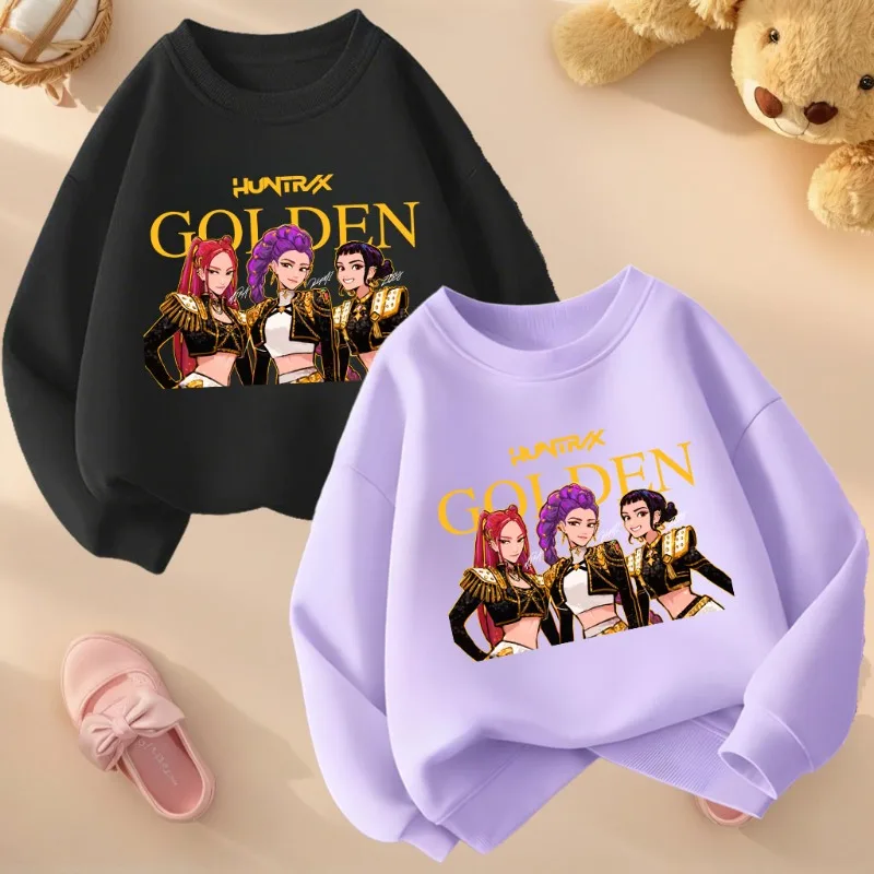 Sweat-shirt décontracté à col rond pour enfants, style K-POP, hauts à manches longues respirants pour filles, vêtements de sport pour enfants, nouveau sweat-shirt pour adolescents