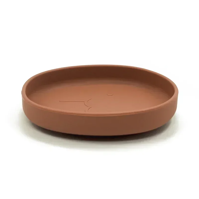 Baby Feeding Plate Walrus Alike Silicone Plate for Toddler BPA Free Food Grade Silicone Super Soft Dishwasher Safe Plate 4