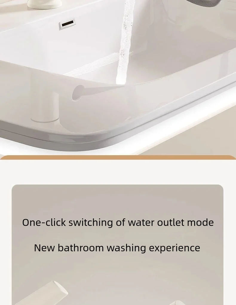 Description Picture 4 of itemBathroom Basin Faucet Multifunctional Pull Out Hot and Cold Water Faucet Restrooms Multiple Spouts Easy to Wash Hair Gargle