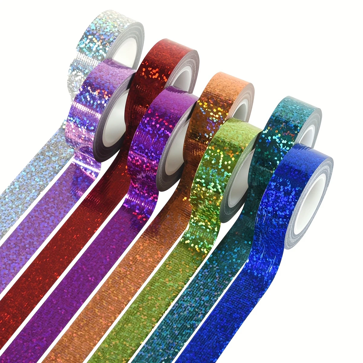 Shiny Decorative Washi Tape for DIY Scrapbooking and Stationery Projects
