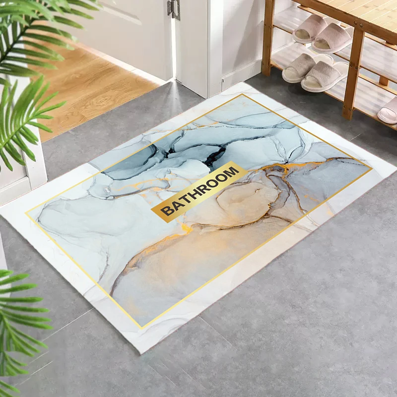 

Bathroom Mat Concise Style Kitchen Carpet Washable Non-slip Kitchen Rug Children Room Mat Bedroom Mats Entrance Doormat Rugs