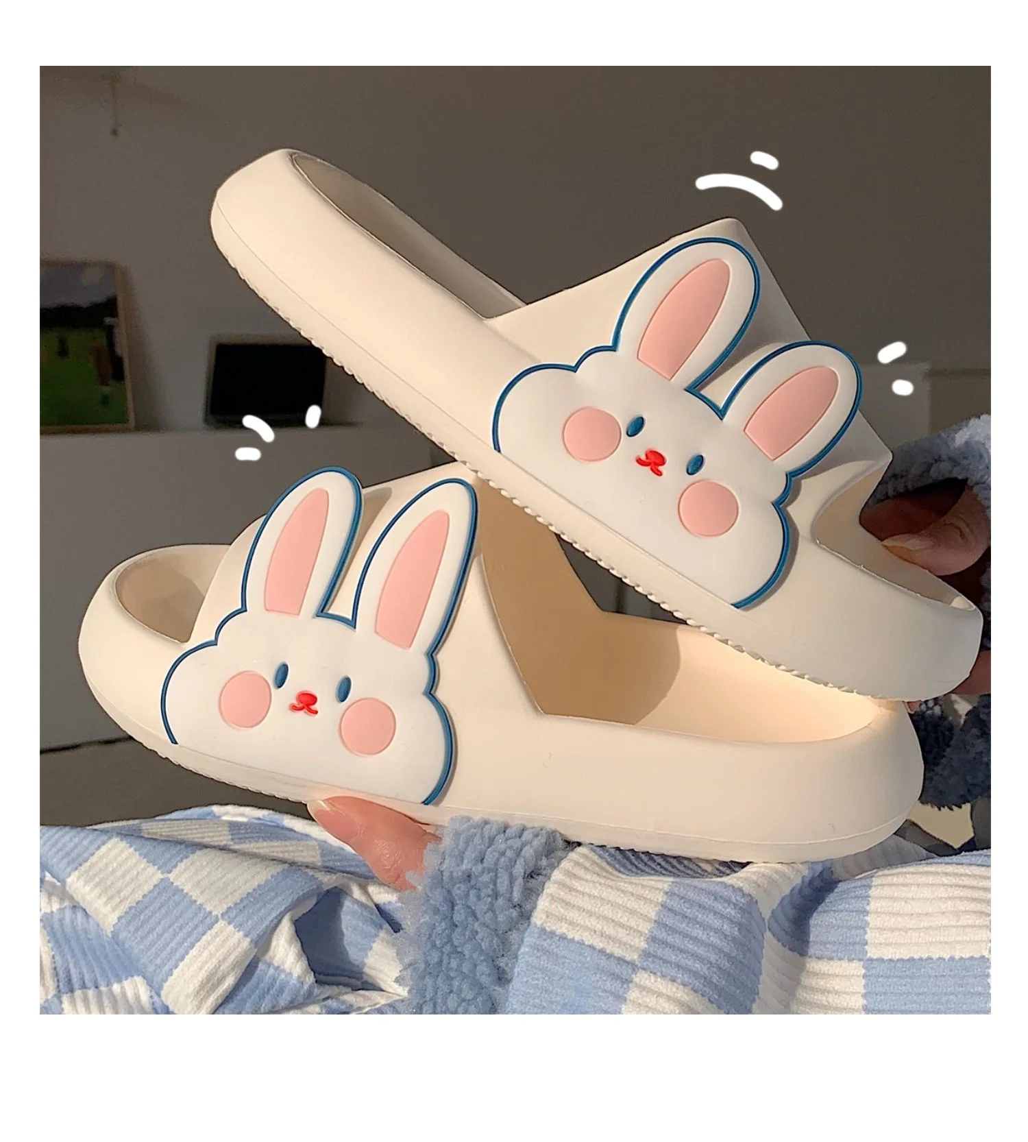 Kawaii Soft Cute Rabbit Cloud Slippers - Limited Edition