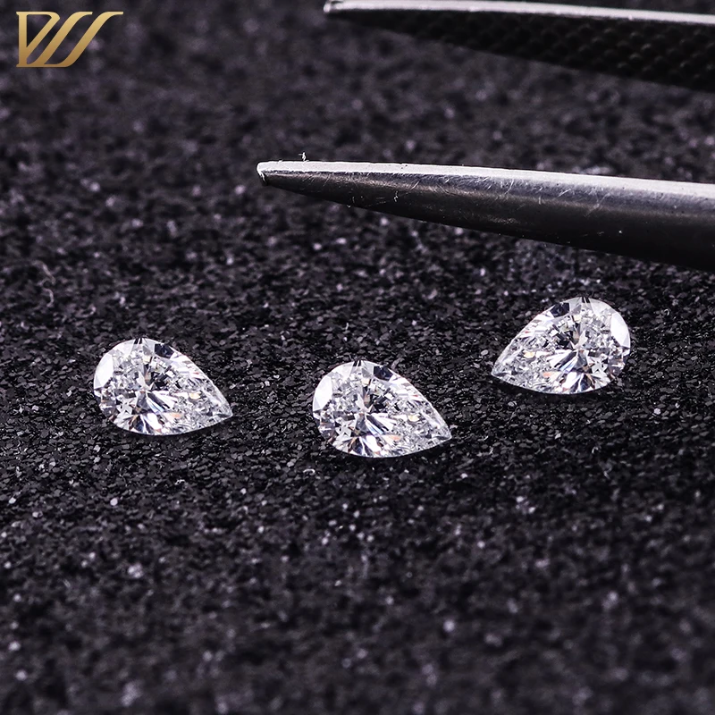 Provence 1/1.5/2/3ct lab grown diamond loose pear shaped F color VS lab grown CVD diamond with IGI certificate