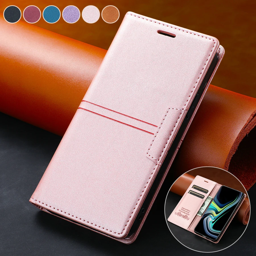 

Wallet Leather Case For OPPO Find X3 Pro X2 Lite Reno 8 Lite 7Z 5 Pro A97 A96 A95 A94 A77 A74 A57 A55 Realme C25 7i Q5i Narzo 50
