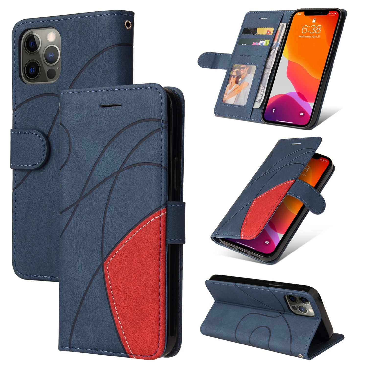 Leather Wallet Phone Case For iPhone 5 5S SE 2020 6 6S 7 8 Plus 13 Mini 11 12 Pro XS Max XR Magnetic Flip Stand Bags Cover Coque cute iphone 12 pro max cases