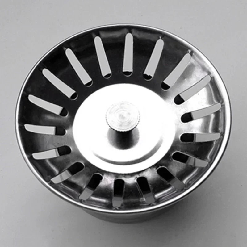 Sink Filter Drain Pipe Filter Stainless Steel Kitchen Fittings Plug