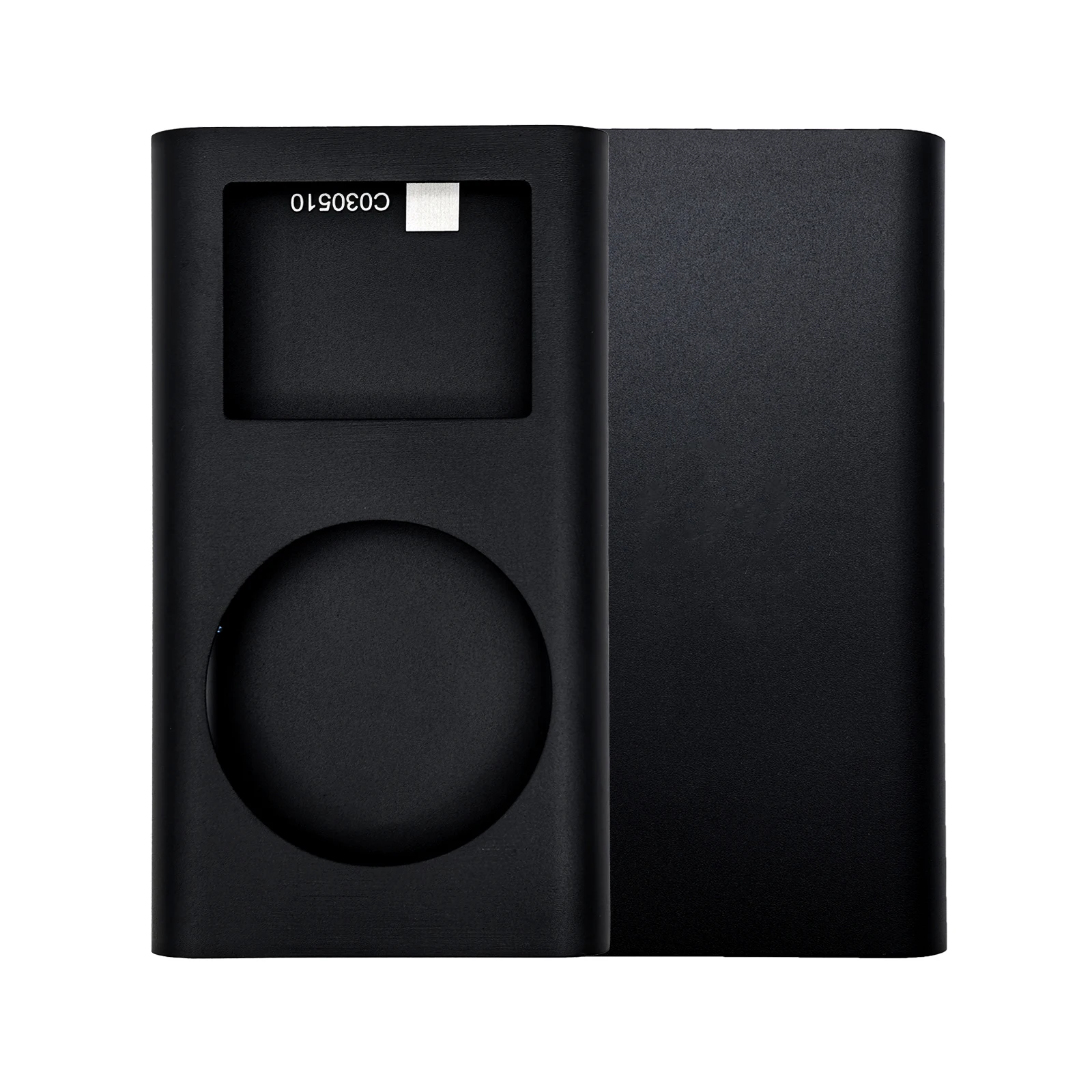 Sleek Metal Housing Shell with Lens Window for iPod Mini - Complete Replacement Case Cover