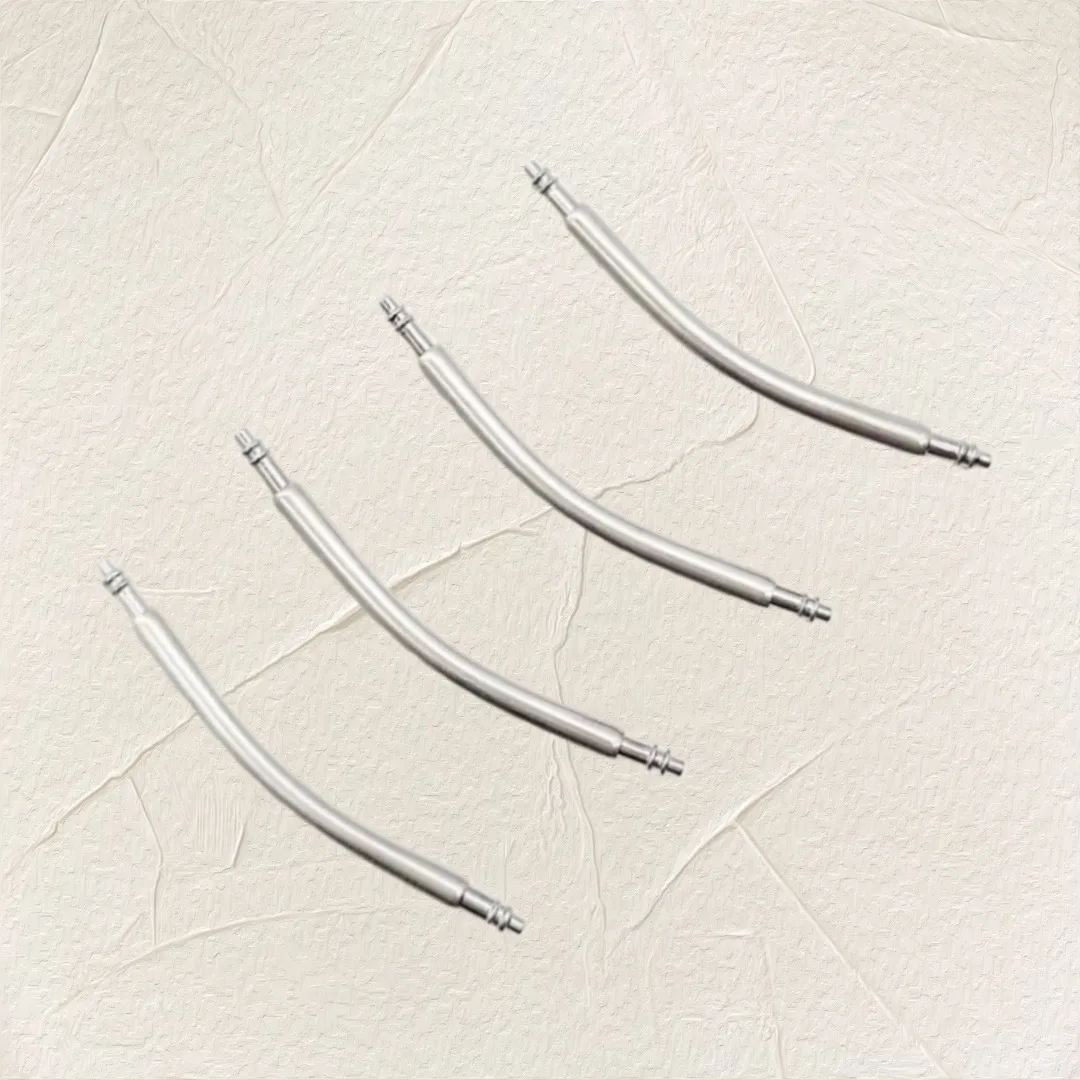 10PCS Curved Stainless Steel Watch Strap Link Pins - Adjustable Width 16mm-24mm