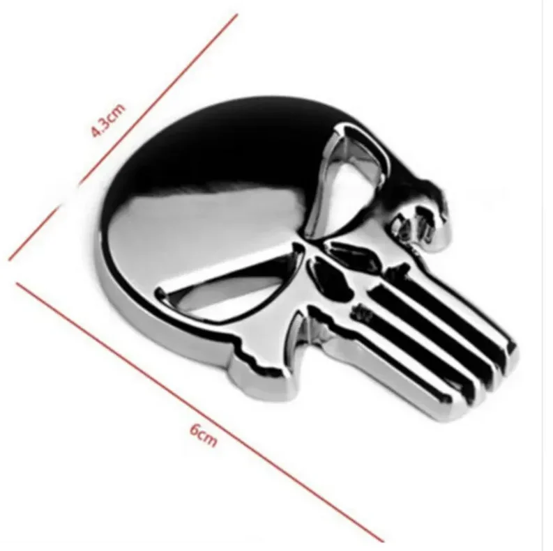 1PCS PUNISHER Skull Film Classic Car Stickers Motorcycle Decals Car Accessories Car Wrap Car Decals Mustang Accessories