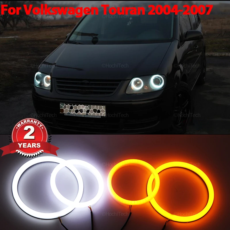 grip Boek Anzai Katoen Led Angel Eyes Halo Ring Koplamp Lampen Voor Volkswagen Touran 2004  2007 Ultra Heldere Refit Dag Licht Turn signaal Licht| | - AliExpress