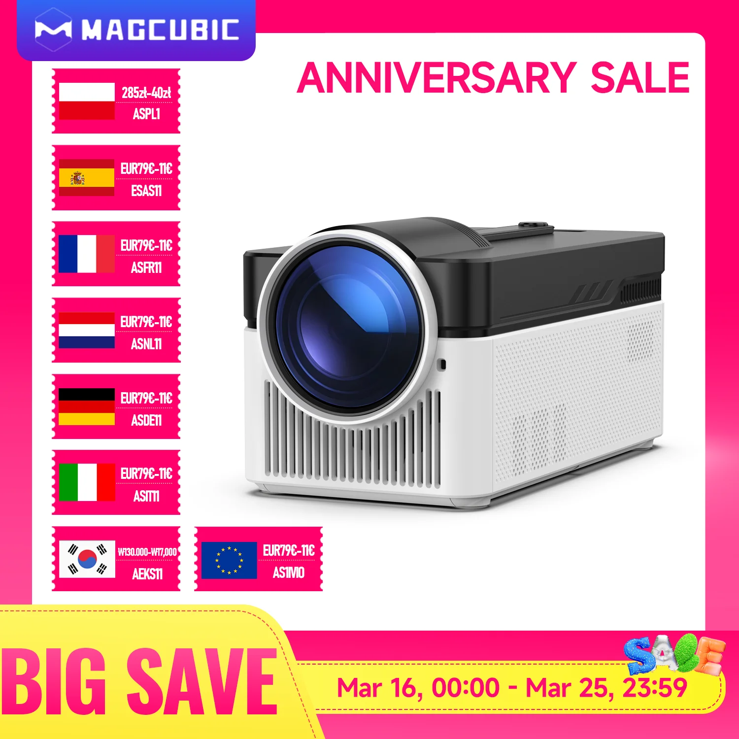 Magcubic HY450 프로젝터 초단초점 자동 오프셋 1080P 8K 전자 초점 900 ANSI 에어 마우스 음성 비서 H726