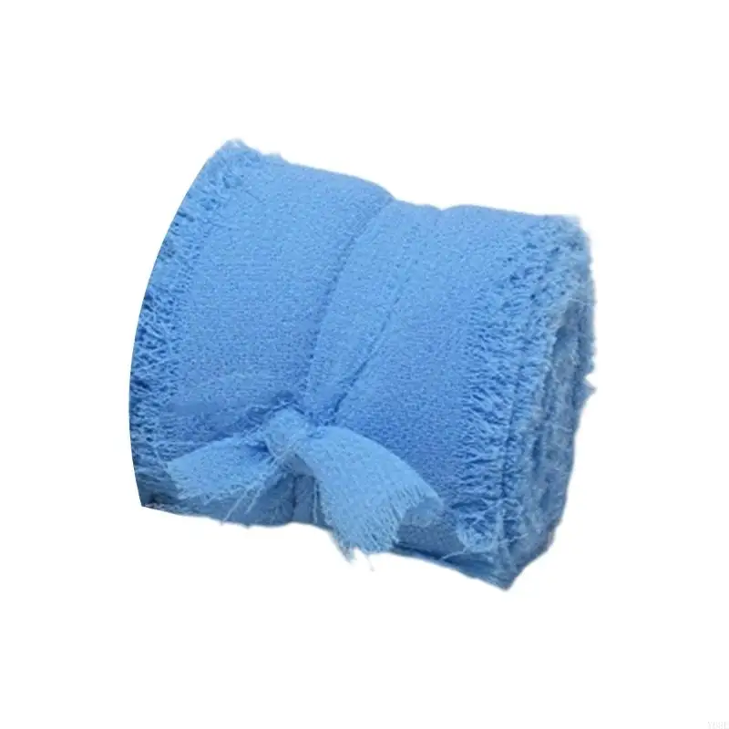Hand zerrissene Kanten Ribbon 5 Meter Rollenblumen basteln Hochzeitsdekoration Y08E – Detail 10
