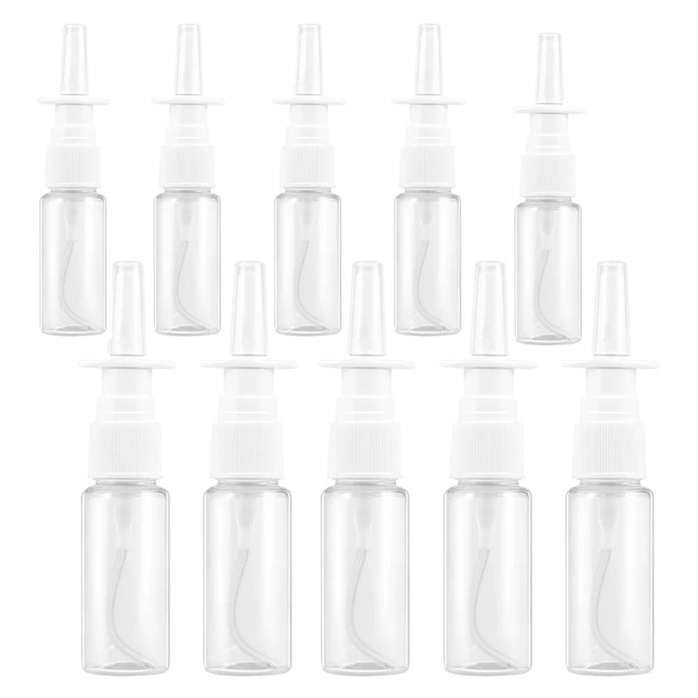 

10pcs Fine Mist Sprayer Refillable Nasal Spray Bottle Makeup Water Container