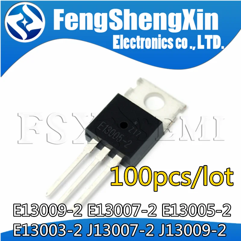 Reland Sun 10PCS Transistor E13005-2 TO220 NPN - MJE13005-2, MJE13005, Componenti Elettronici